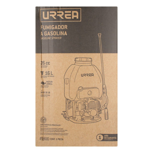 Fumigador De Motor De 2 Tiempos 16 Lt, Urrea FUMU16