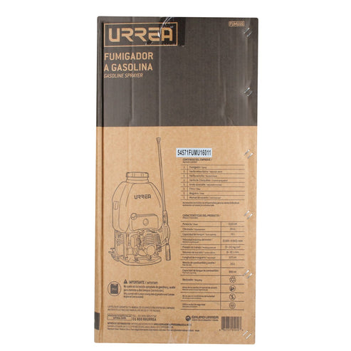 Fumigador De Motor De 2 Tiempos 16 Lt, Urrea FUMU16