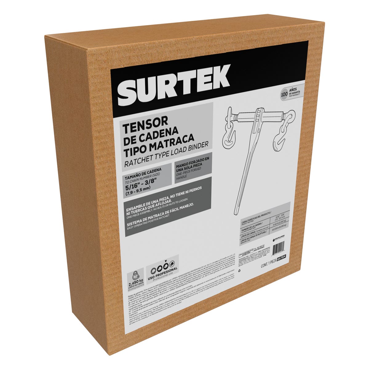 Tensor Cadena D/mat 5/16x3/8, Surtek GAT5M