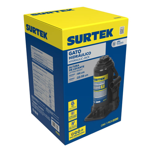 Gato Hidráulico De Botella, 16 Ton, Surtek GBS16
