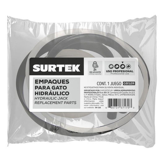 Empaque Para Gato Hidráulico De Botella, GBS2, Surtek GBS2R