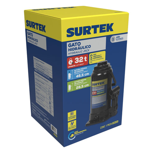 Gato Hidráulico De Botella, 32 Ton, Surtek GBS32
