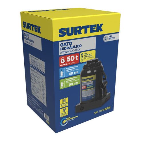 Gato Hidráulico De Botella, 50 Ton, Surtek GBS50