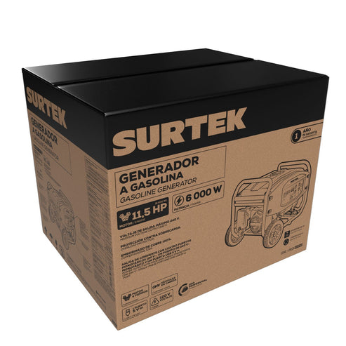 Generador A Gasolina 6000 W, 389 Cc, Surtek GG660