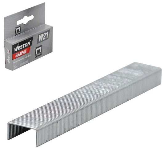 Grapas W21 1/4" Caja con 1000 Piezas | GR-0040