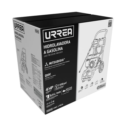 Hidrolavadora A Gasolina 4 HP, 2500 PSI, Urrea HG840