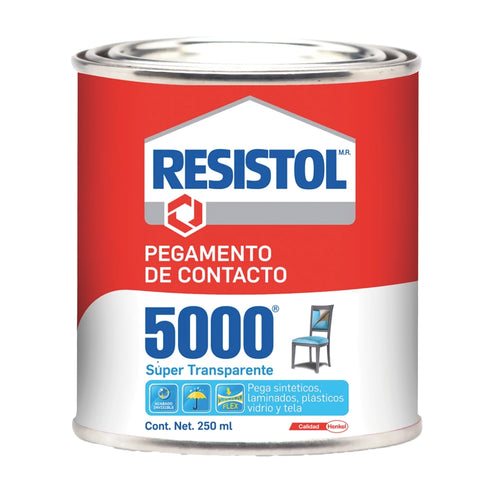 Pegamento De Contacto Súper Transparente Resistol 5000 ST 250 ML