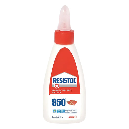 Pegamento Líquido Escolar Resistol 850 De 55 G