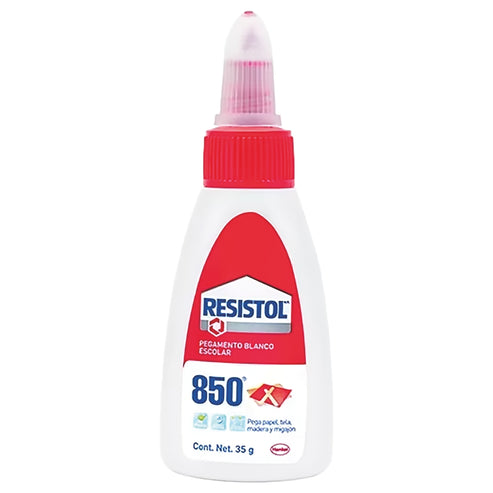 Pegamento Líquido Escolar Resistol 850 De 35 G