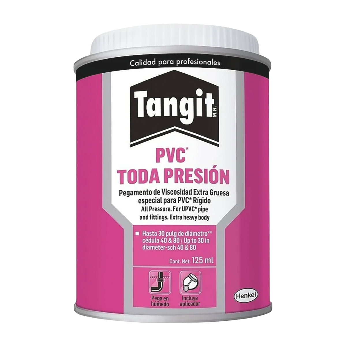 Cemento Para PVC Toda Presión Secado Rápido Tangit ST 125 ML