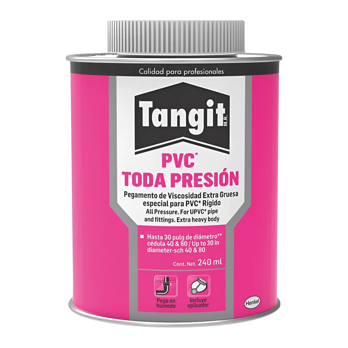 Cemento Para PVC Toda Presión Secado Rápido Tangit ST 240 ML