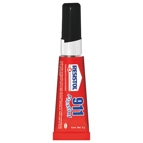 Pegamento Instantáneo Cianoacrilato Flexgel Resistol 911 3 G