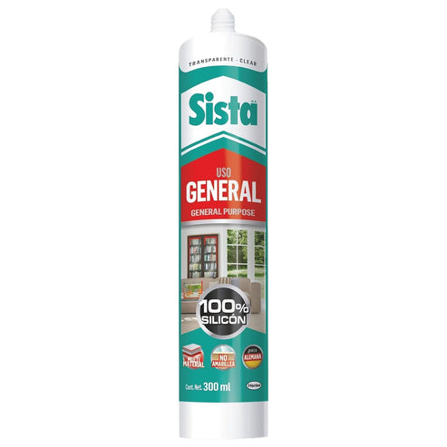 Silicón Uso General Negro Sista 300ml | HK-1857715