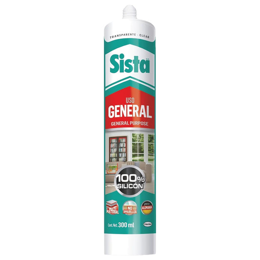 Silicón Uso General Transparente Sista 300ml | HK-2677054