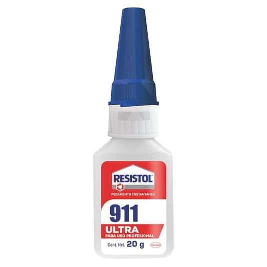 Pegamento Instantáneo Cianoacrilato Ultra Blister Resistol 911 20 G