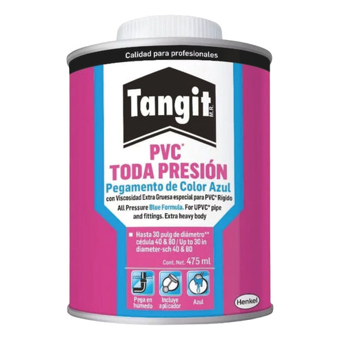 Cemento Para PVC Toda Presión Color Azul Tangit 240 ML