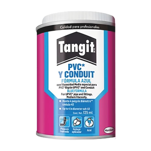 Cemento Para PVC y Conduit Color Azul Tangit 125 ML