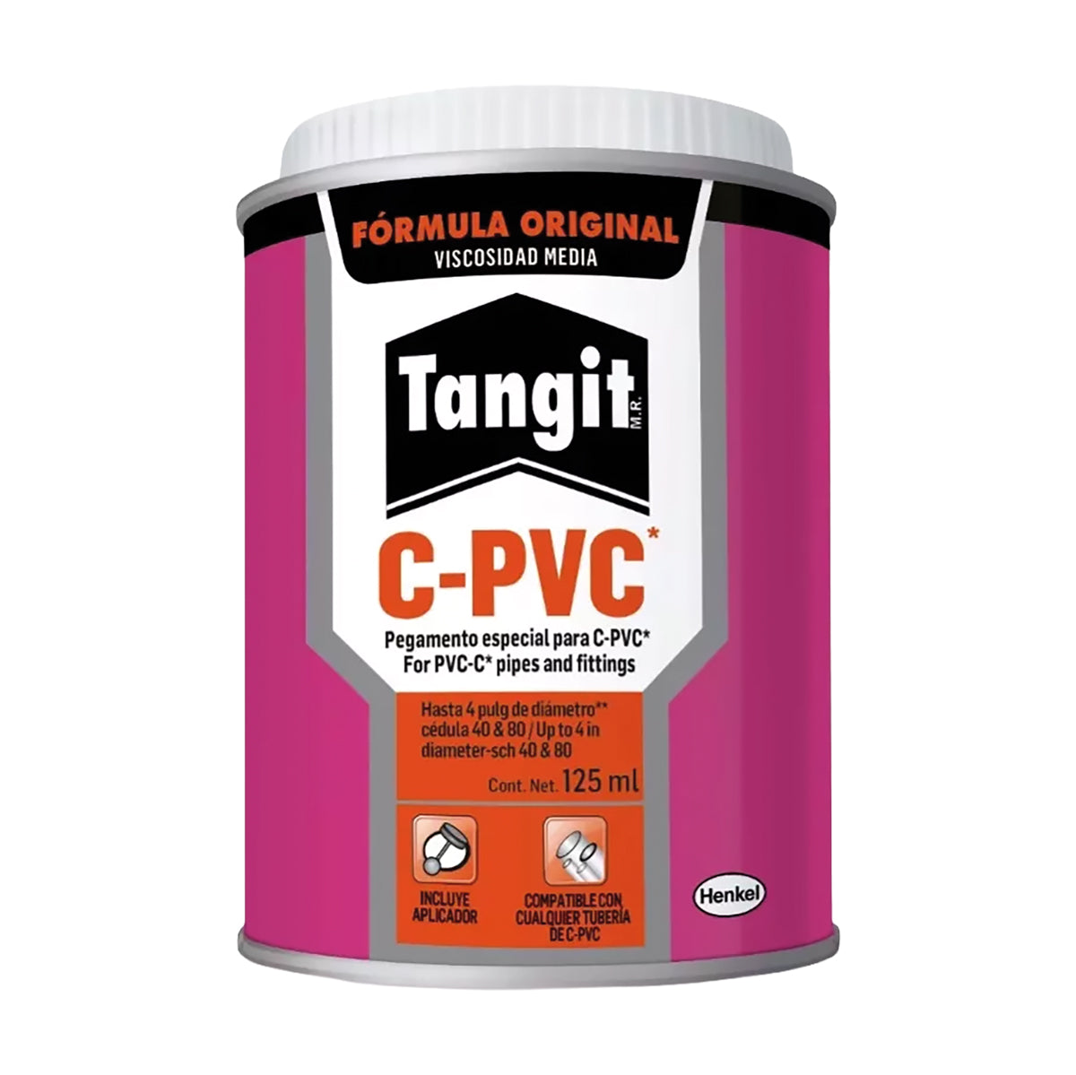 Cemento Solvente Para CPVC Base THF Tangit 125 ML