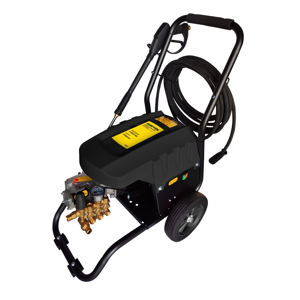 Hidrolavadora Eléctrica 2800 W 220 V 2500 PSI, 9 L Por Minuto, Surtek HL728
