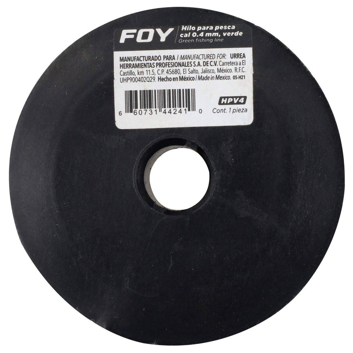 Hilo Para Pesca Calibre 0.4 mm Color Verde, Foy HPV4