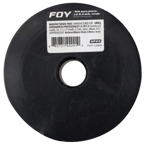 Hilo Para Pesca Calibre 0.4 mm Color Verde, Foy HPV4