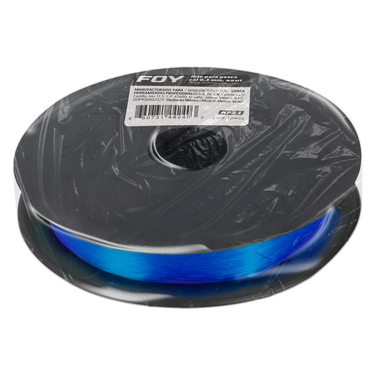 Hilo Para Pesca Calibre 0.3 mm Color Azul, Foy HPZ3