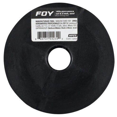 Hilo Para Pesca Calibre 0.5 mm Color Azul, Foy HPZ5