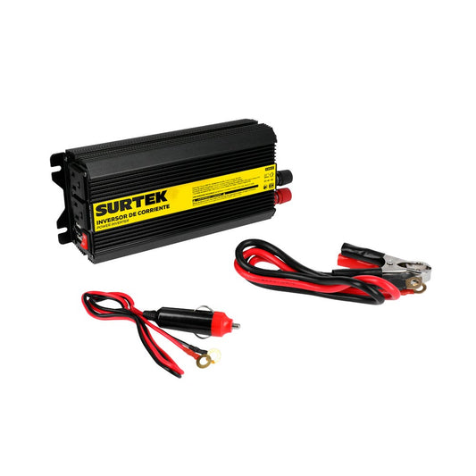 Inversor De Corriente 12 V DC - 120 V AC, 600 W, Surtek IC6600