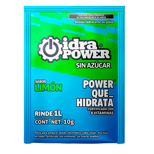 Idrapower Sin Azúcar 10 gr Rinde a 1 lt - Angulo alternativo