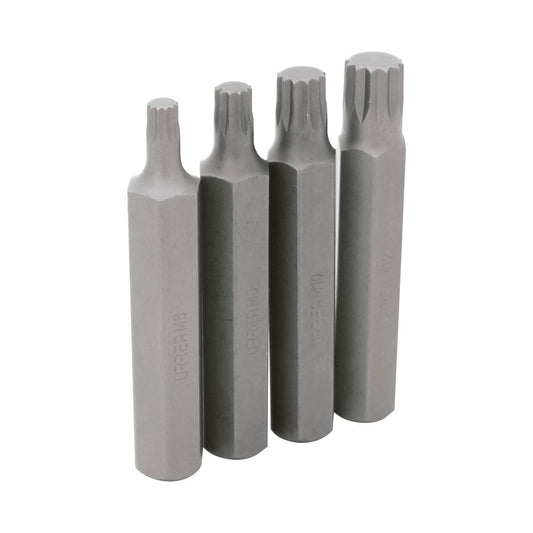 Juego De Puntas Bristol Hexágono De 1/2, 4 Piezas En Blíster, Urrea J607