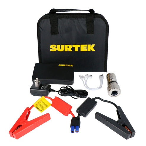 Juego De Arrancador Portátil De 1 Puertos Usb 6 MAh 3 Piezas, Con Estuche Multiusos, Surtek JA3