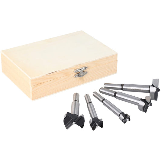 Juego De Brocas Para Madera De Acero Forstner Zanco De 7/16, 5 Piezas, Surtek JBMF5