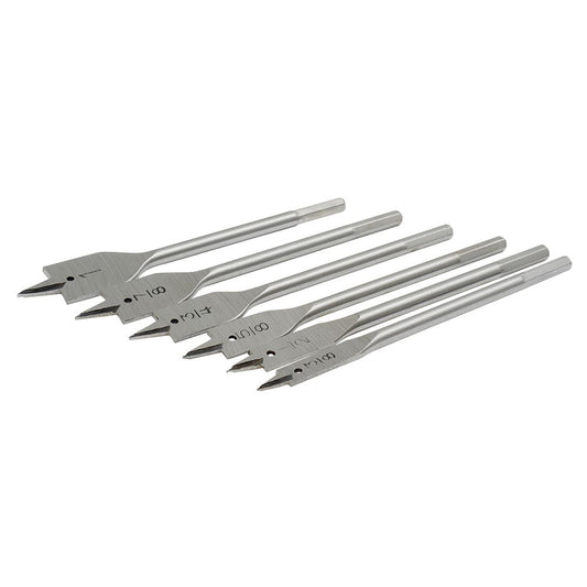 Juego De Brocas Para Madera De Acero Al Carbono Tipo Manita Zanco Hexagonal, 6 Piezas, Surtek JBP6
