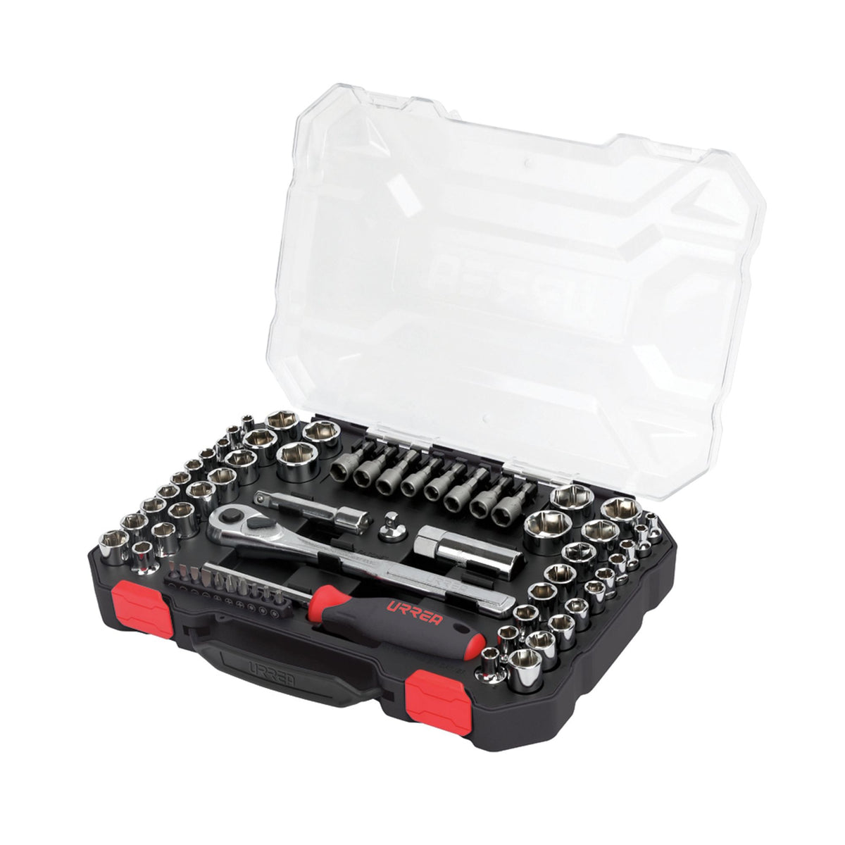 Juego De Dados Y Accesorios Cuadro De 1/4 Y 3/8 Urrea JCD01
