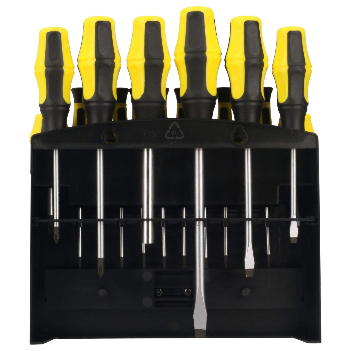 Juego De Destornilladores Con Mango Bimaterial Combinados, 36 Piezas En Rack, Surtek JDB36