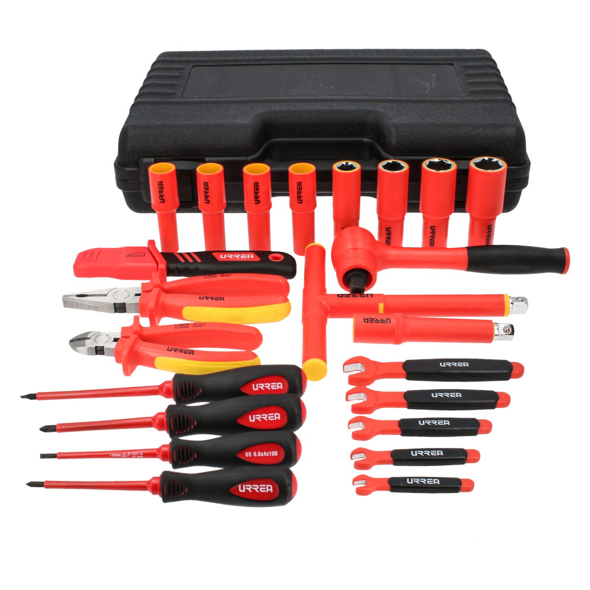 Juego Combinado De Herramientas Para Electricista De 1000V En Pulgadas, 23 Piezas, Urrea JE23V