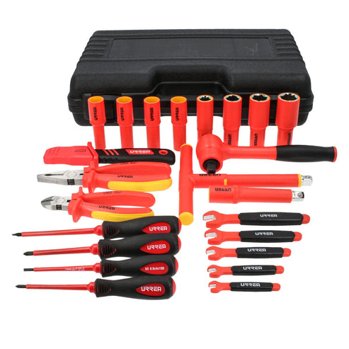 Juego Combinado De Herramientas Para Electricista De 1000V En Pulgadas, 23 Piezas, Urrea JE23V