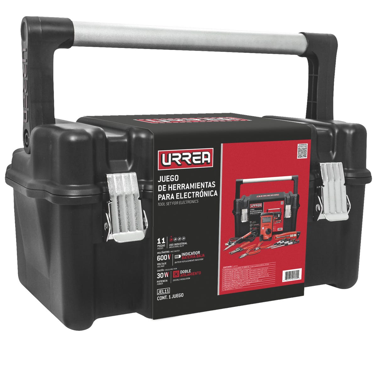 Juego De Herramienta Para Electrónico 11 Piezas, Con Caja Plástica, Urrea JEL11