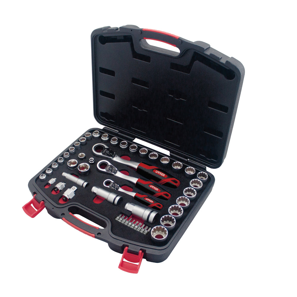 Juego De Dados Y Accesorios Cuadro De 1/4, 3/8 Urrea JGT01