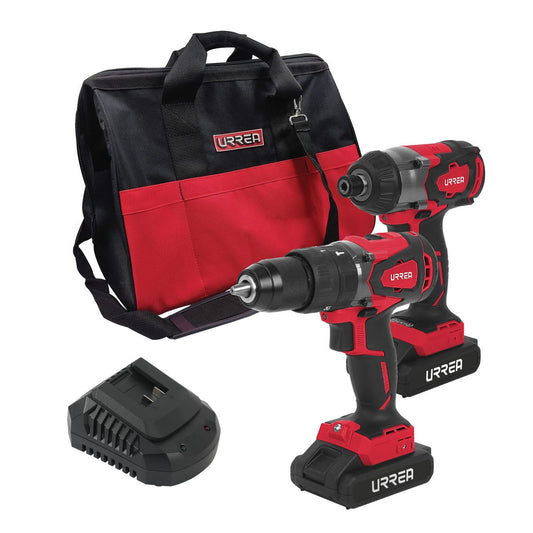 Juego De Rotomartillo Y Atornillador De Impacto A Batería Li-Ion 20 V 2 Piezas, Con Mochila, Urrea JHI1