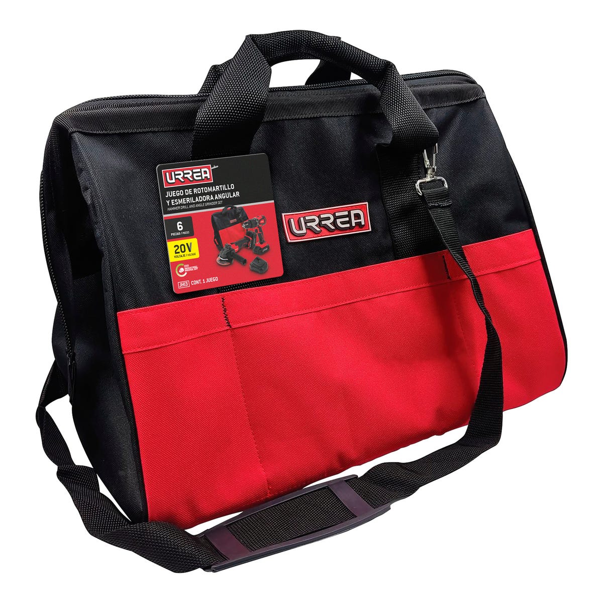 Juego De Rotomartillo Y Esmeriladora A Batería Li-Ion 20 V 2 Piezas, Con Mochila, Urrea JHI3