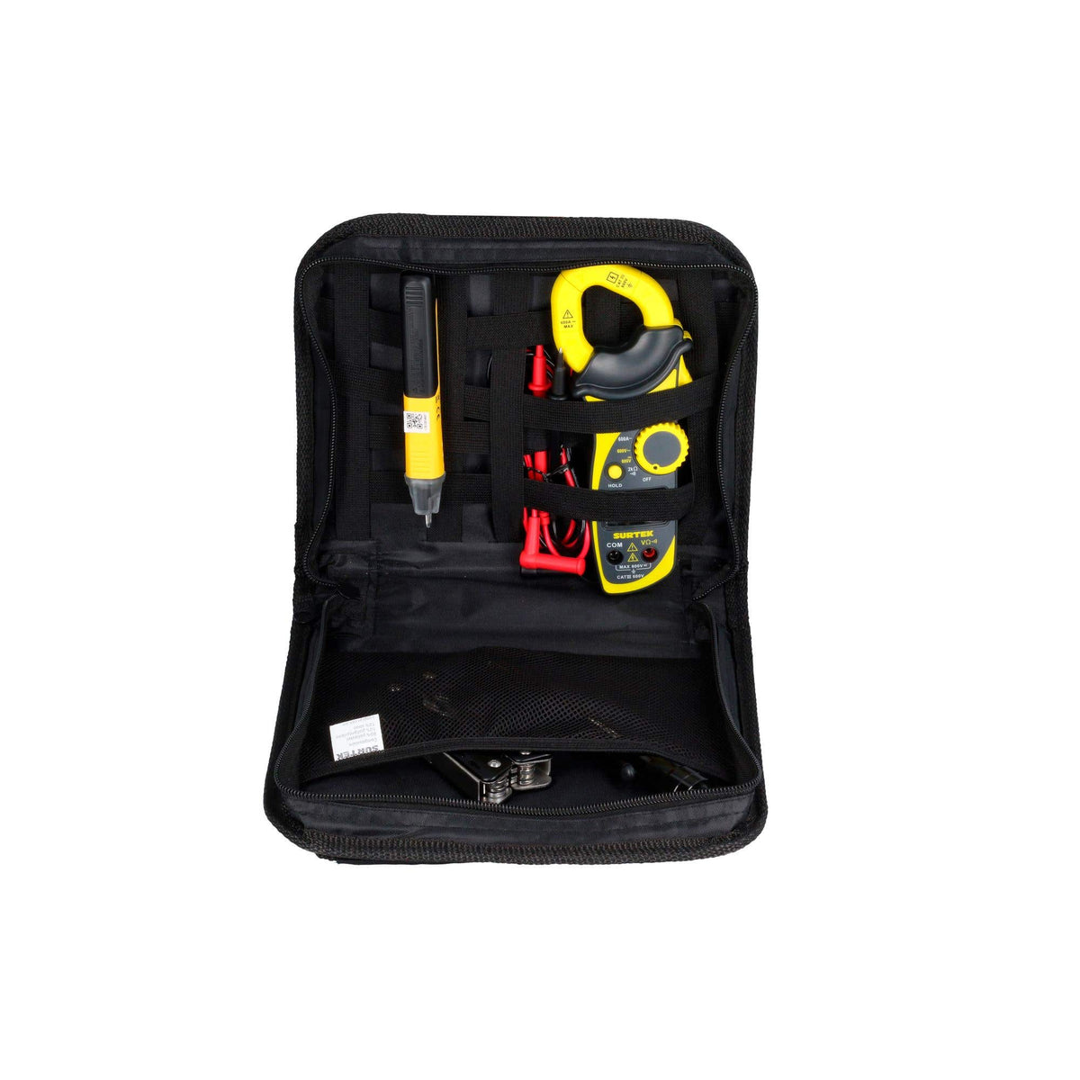 Juego Combinado De Herramienta Con Probadores Eléctricos 5 Piezas, Con Estuche Multiusos, Surtek JPE5