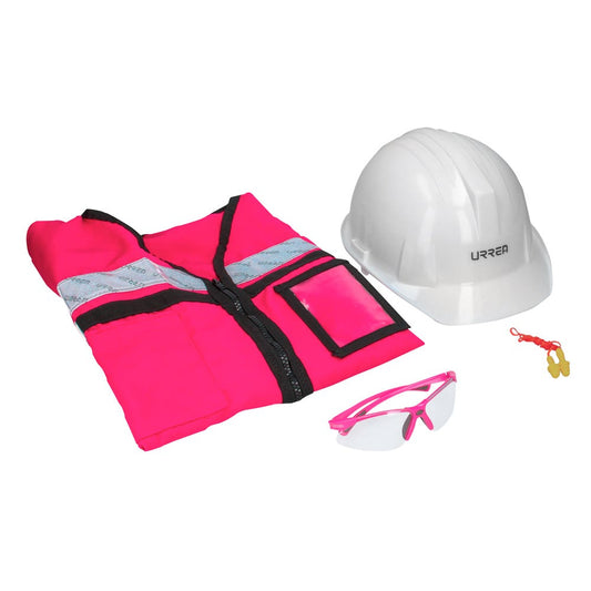 Juego De Equipo De Protección Personal Rosa G, 4 Piezas, Urrea JPRG4