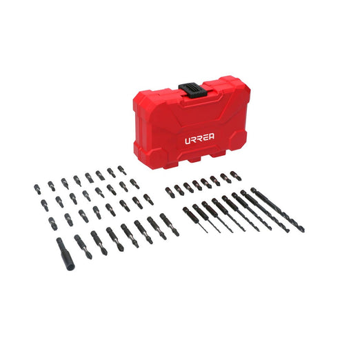 Juego De Puntas Y Accesorios Con Sistema De Amortiguación De Impacto, 48 Pz En Estuche Pls, Urrea JUP48