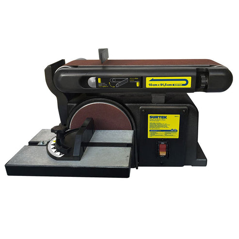 Lijadora De Banda Y Disco Estacionaria 4 x 36, 1/2 HP, Surtek LE612