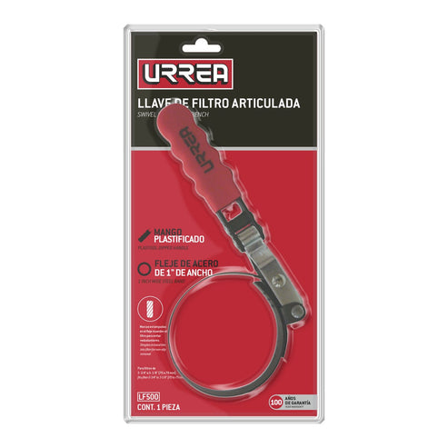 Llave Universal Para Quitar Filtros De 2-3/4 A 3-1/8, Urrea LF500