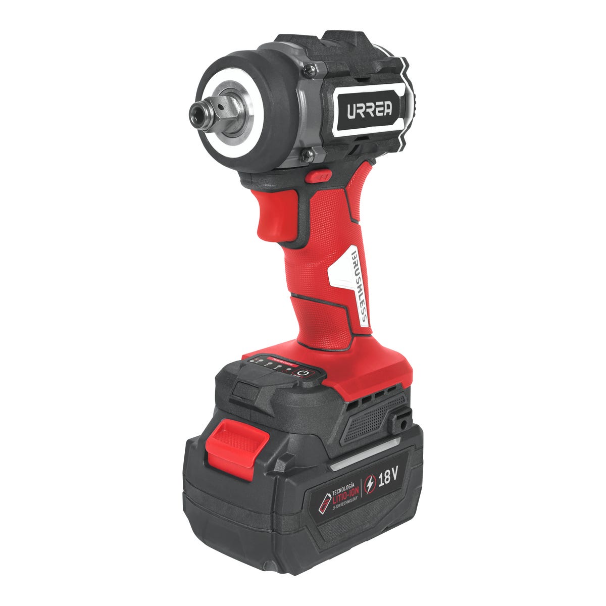 Pistola De Impacto 1/2 A Batería Litio-Ion 18 V, 320 Nm, Urrea LI1018A