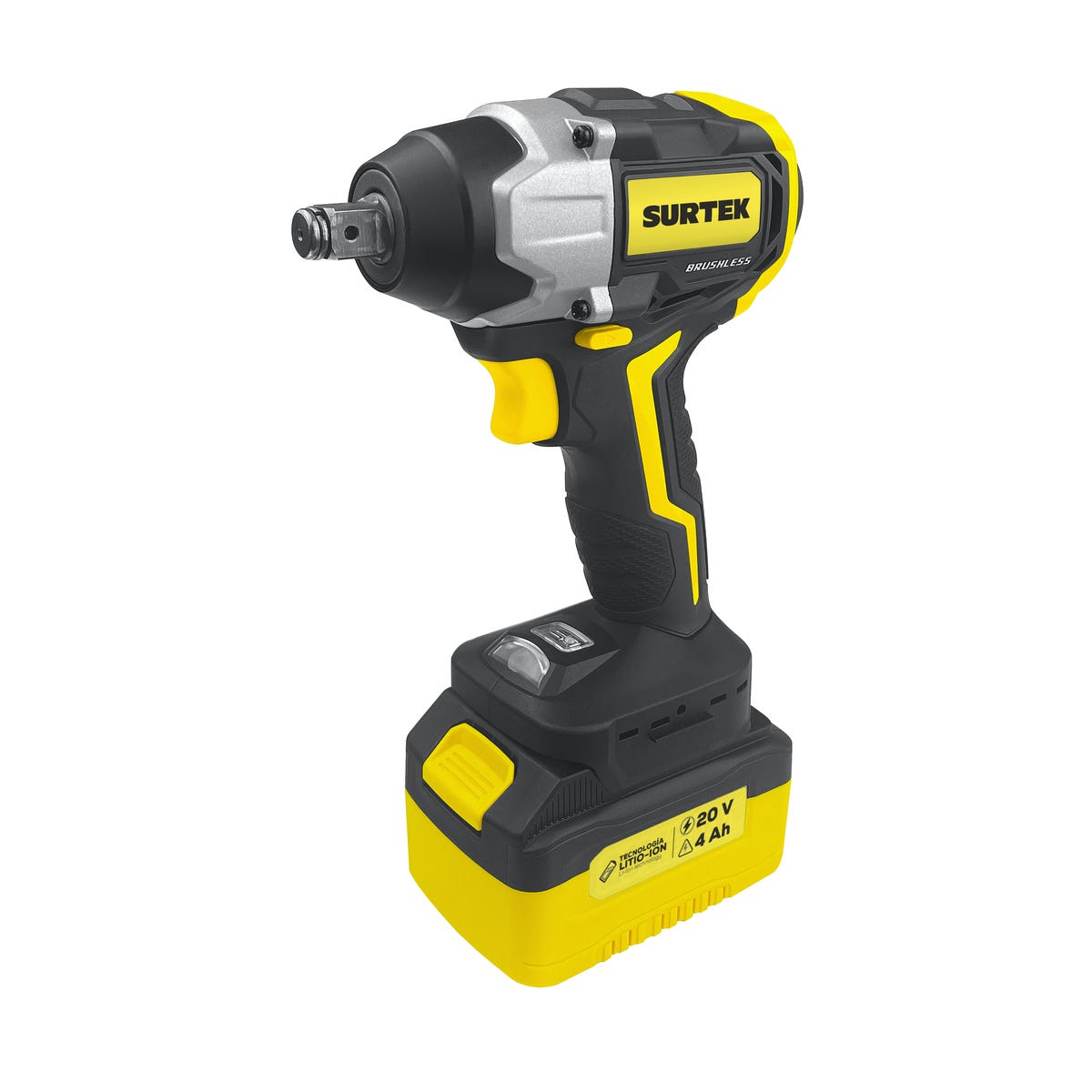 Pistola De Impacto 1/2 A Batería Litio-Ion 20 V, 230 Nm, Surtek LI620