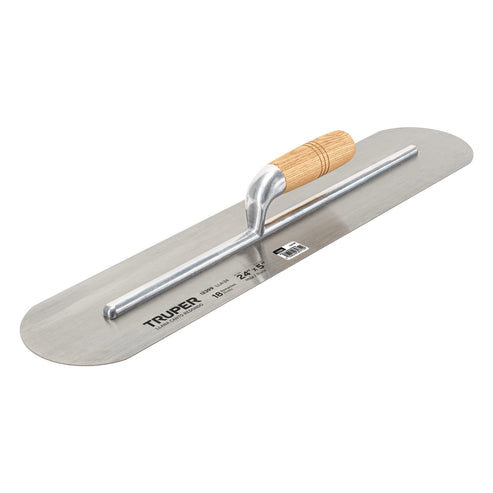 Llana Canto Redondo Con Mango De Madera 24" x 5"