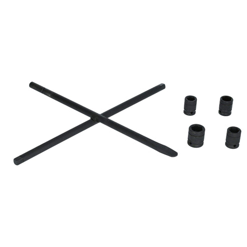 Juego De Llave De Cruz Multifuncional Con Dados Combinados Fosfatizados, 5 Piezas, Urrea LLC18MJ